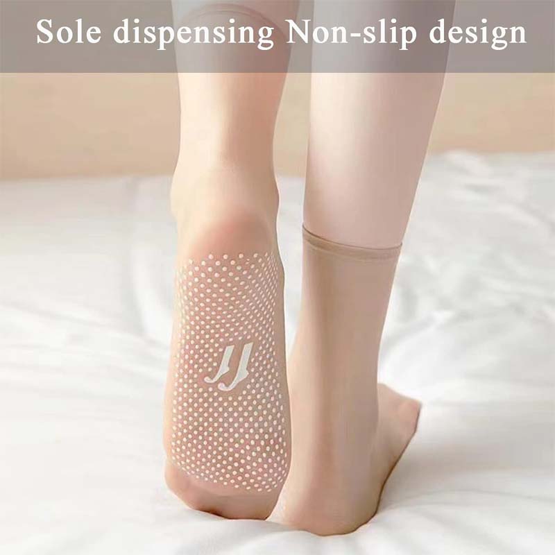 Spring Summer Invisible Non-Slip Crystal Silk Socks | Bowlift