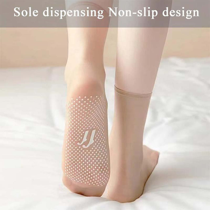 Spring Summer Invisible Non-Slip Crystal Silk Socks | Bowlift