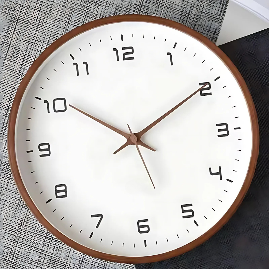 BowLift | Stylish Wooden Wall Clock for Indoor
