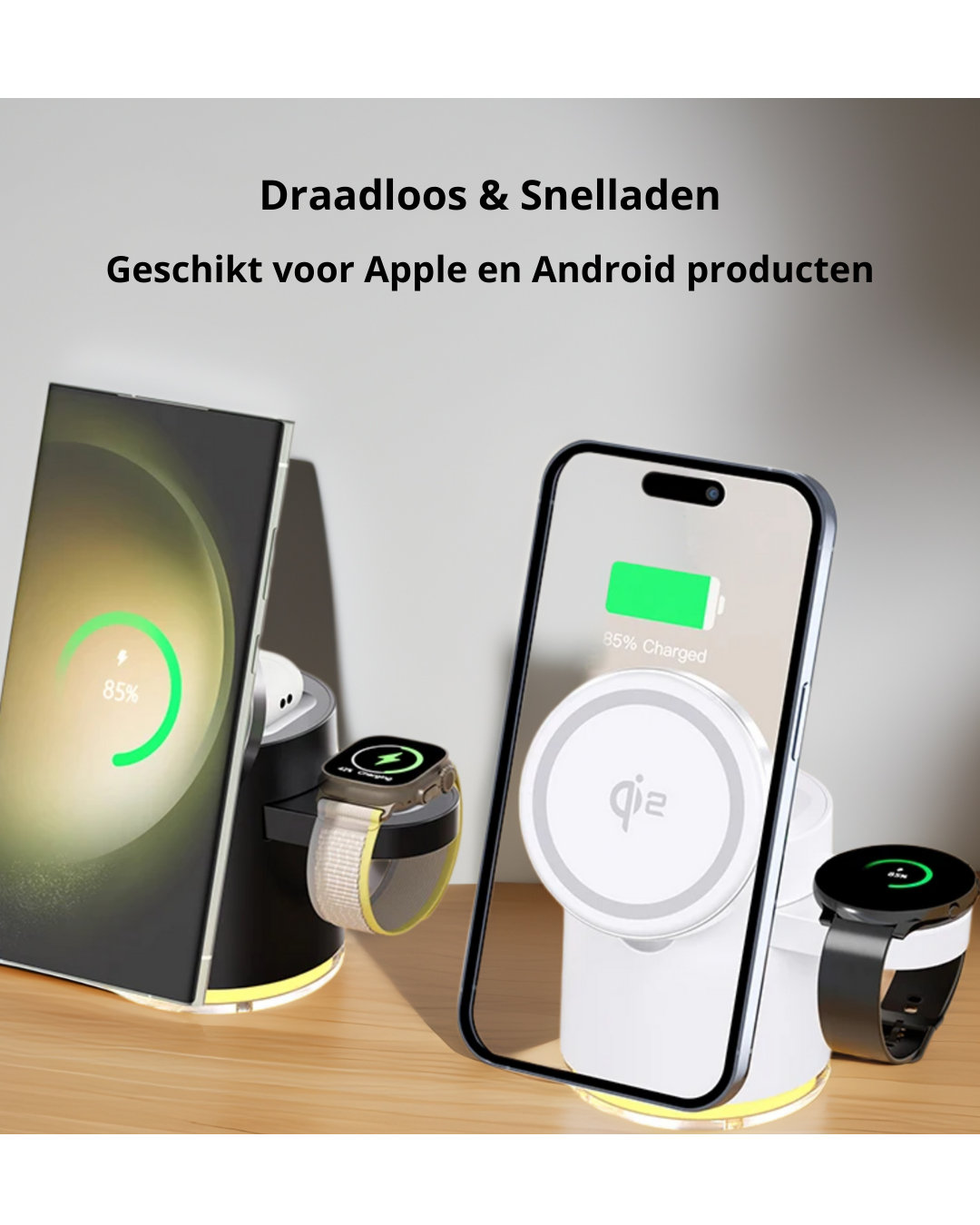 BowLift | LuxDock Elite Charging Station | Luxury all-in-one solution for Apple & Android devices