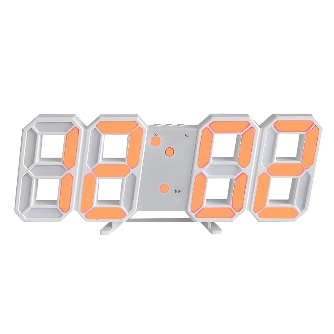BowLift | LED clock with digital design and three-dimensional depth