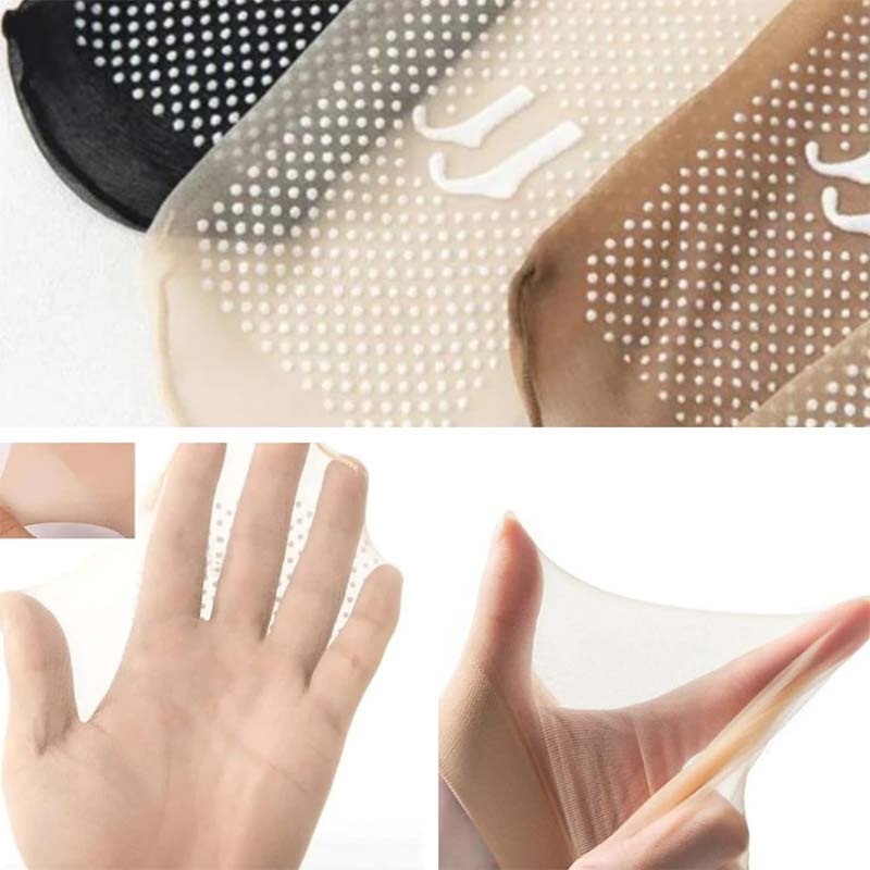 Spring Summer Invisible Non-Slip Crystal Silk Socks | Bowlift