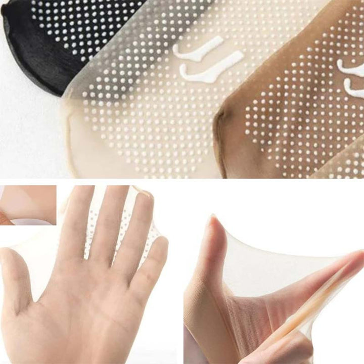 Spring Summer Invisible Non-Slip Crystal Silk Socks | Bowlift