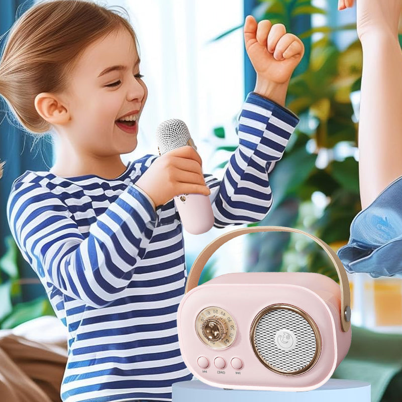 Portable Bluetooth speaker with wireless microphone | Bowlift