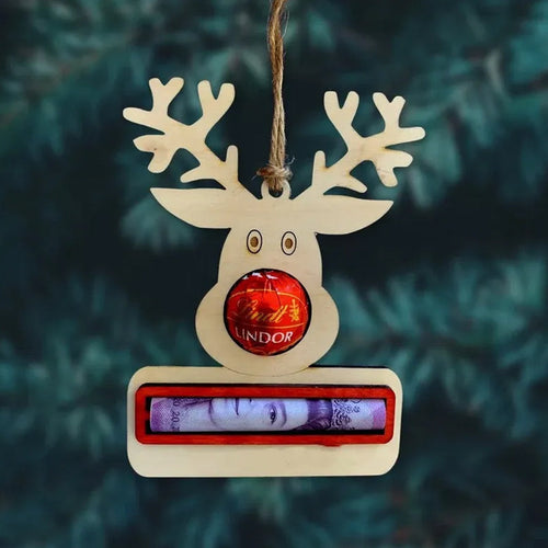 BowLift | Christmas Money Clip Decoration made of Wood
