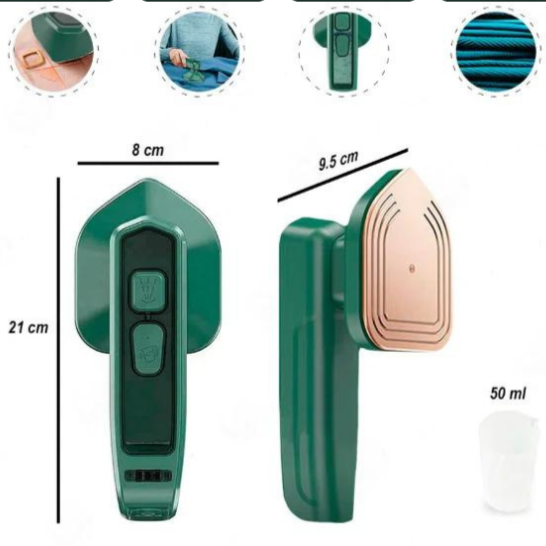 BowLift | LuxeSteam Mini Steam Iron | Portable iron ideal for traveling and quick wrinkle removal
