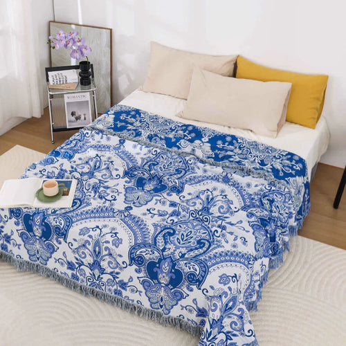 BowLift | Paisley Dream Cotton Tassel Blanket