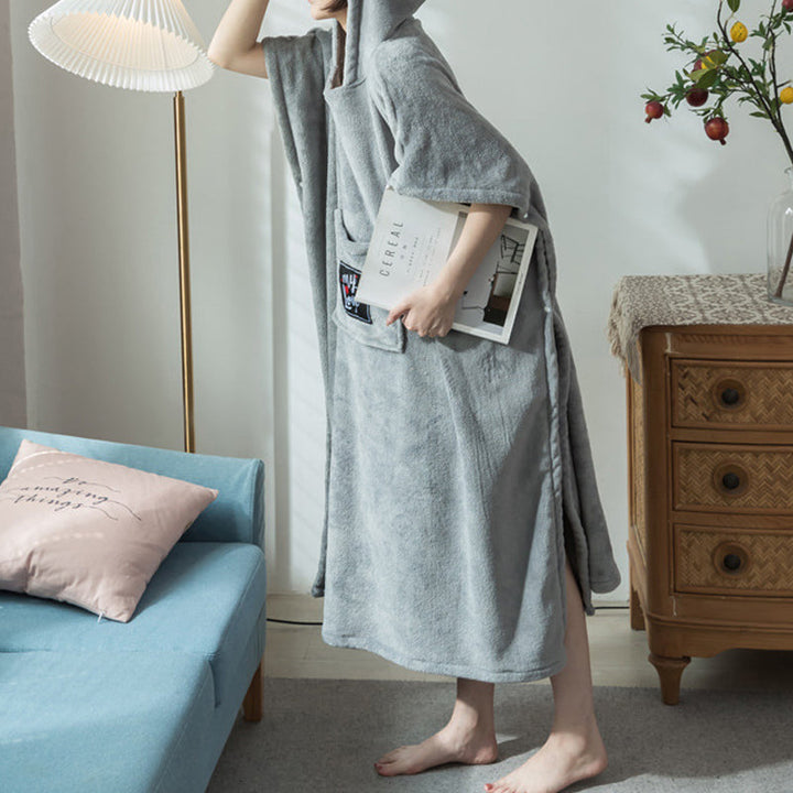 Terry bathrobe made of soft cotton fabric Girly | Bowlift