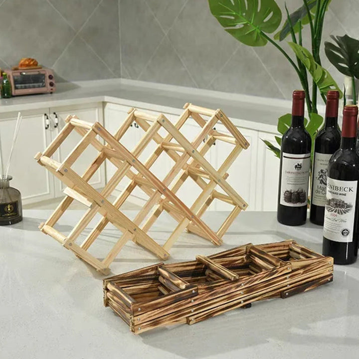BowLift | Folding Freestanding Wooden Wine Rack
