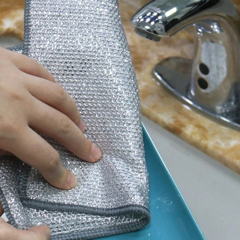 Multi-Purpose Non-scratch Wire Dish Cloth for Wet and Dry | Bowlift