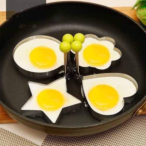 Egg Molds Stainless Steel 4 Pcs Set For Kitchen Bowlift
