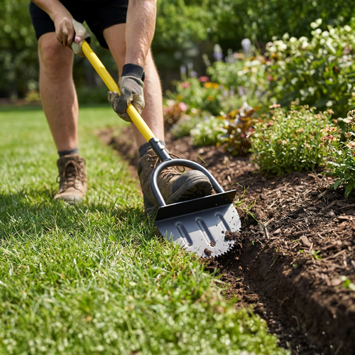 BowLift | EdgeMaster Lawn Edger | Half-Moon Design with Wavy Edge | Manual Tool for Clean Lawn Edges & Beds