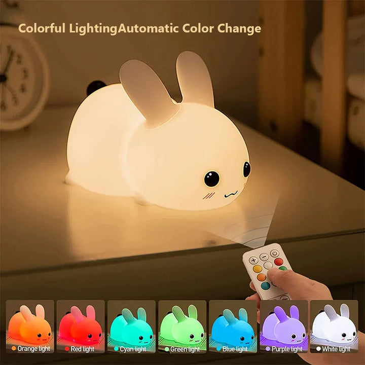 Cute Rabbit Night Light - BunnyGlow | Bowlift