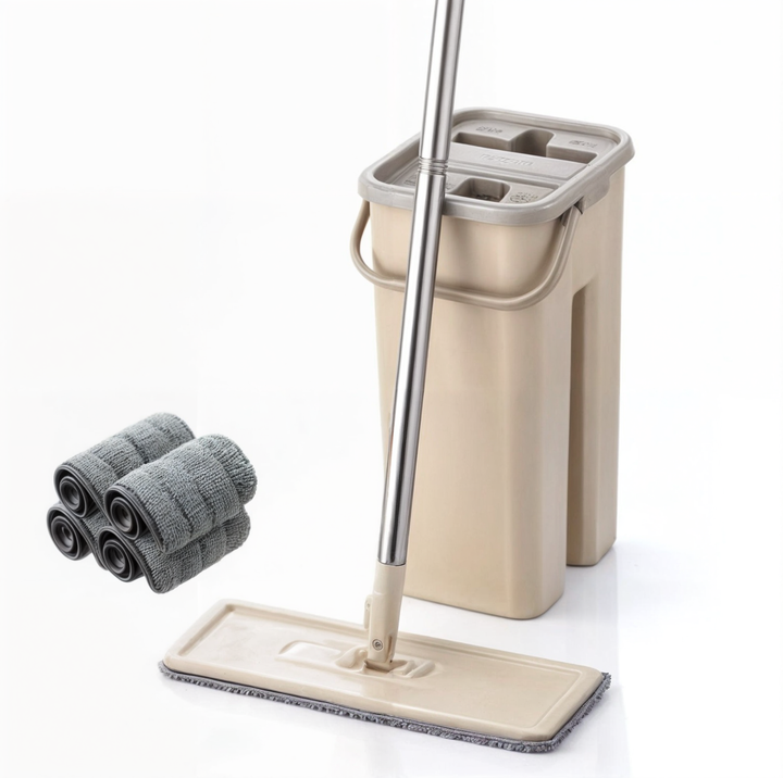 BowLift | Magic Mop – Includes 4 Pads, 360° Rotatable & Washable