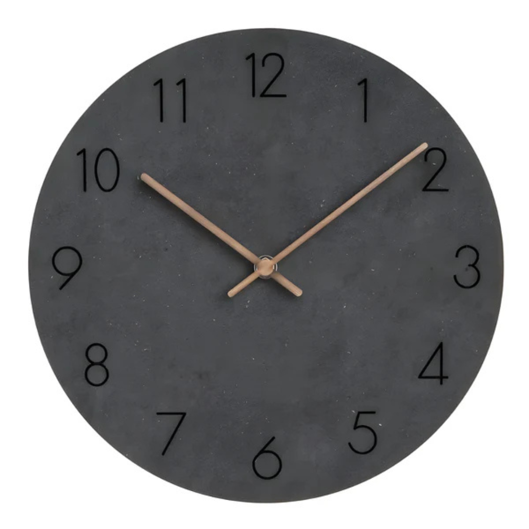 BowLift | Large Wall Clock Wood Modern | Minimalistic Wall Design