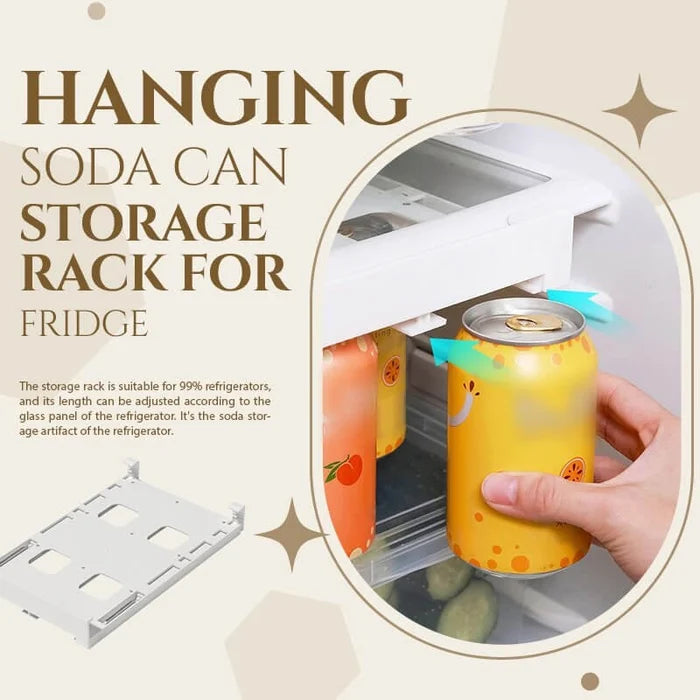 BowLift | Hanging Soda Can Storage Rack For Fridge