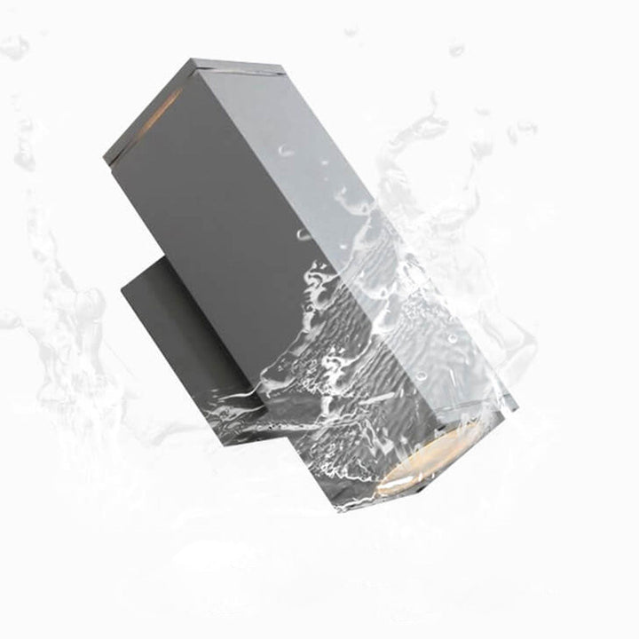 Modern Minimalist Square Column LED Luminous Outdoor Waterproof Wall Sconce Lamp | Bowlift