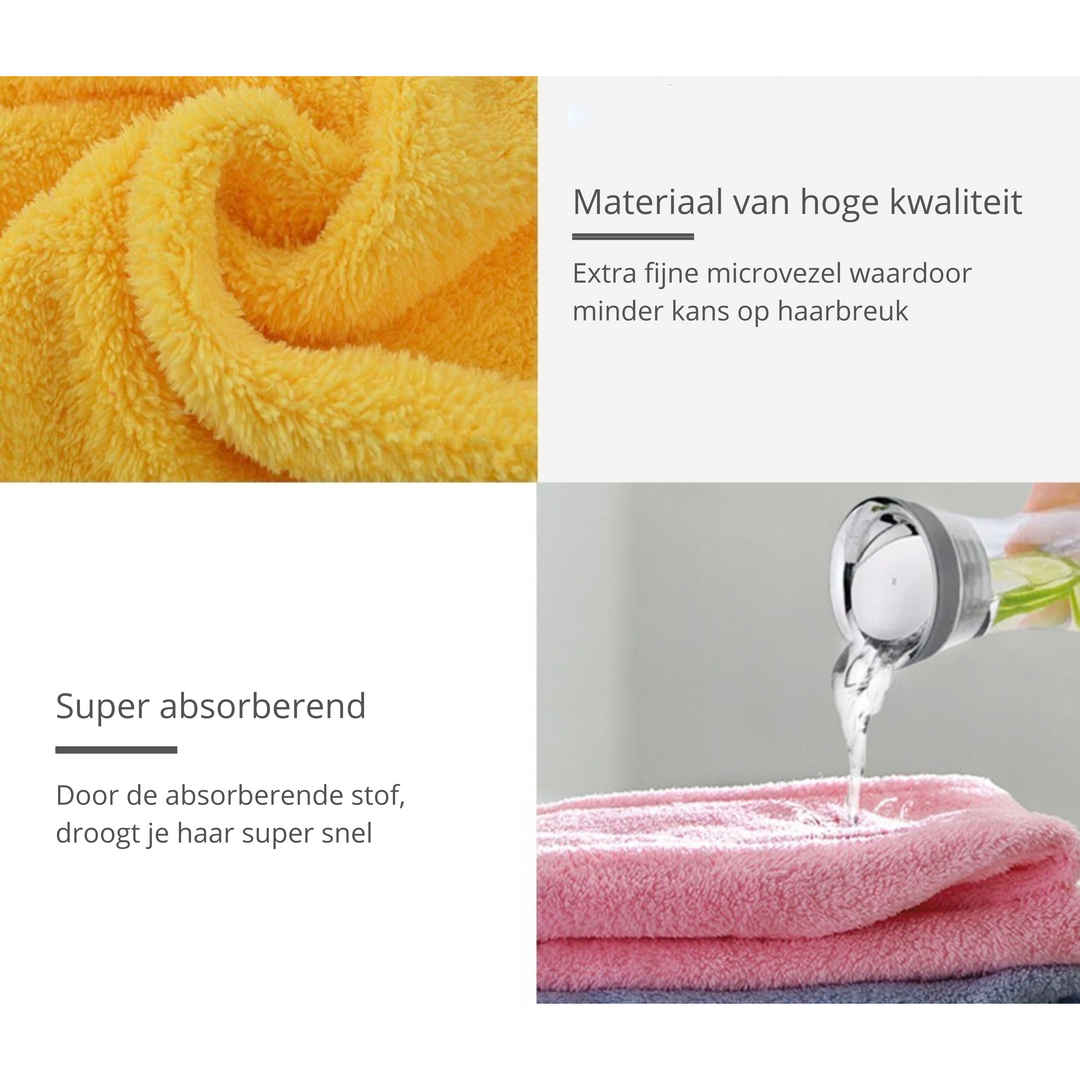 MagicTowel – Sneldrogende Haarhanddoek voor Gezond Haar Bowlift