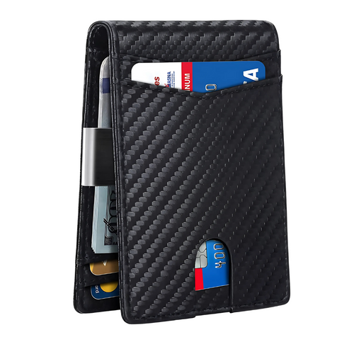 BowLift | SafeSlim RFID Leather Men's Wallet – Compact, Thin & Safe