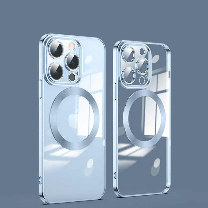 BowLift | Electroplating Wireless Magnetic Charging All-Inclusive Lens Case for iPhone