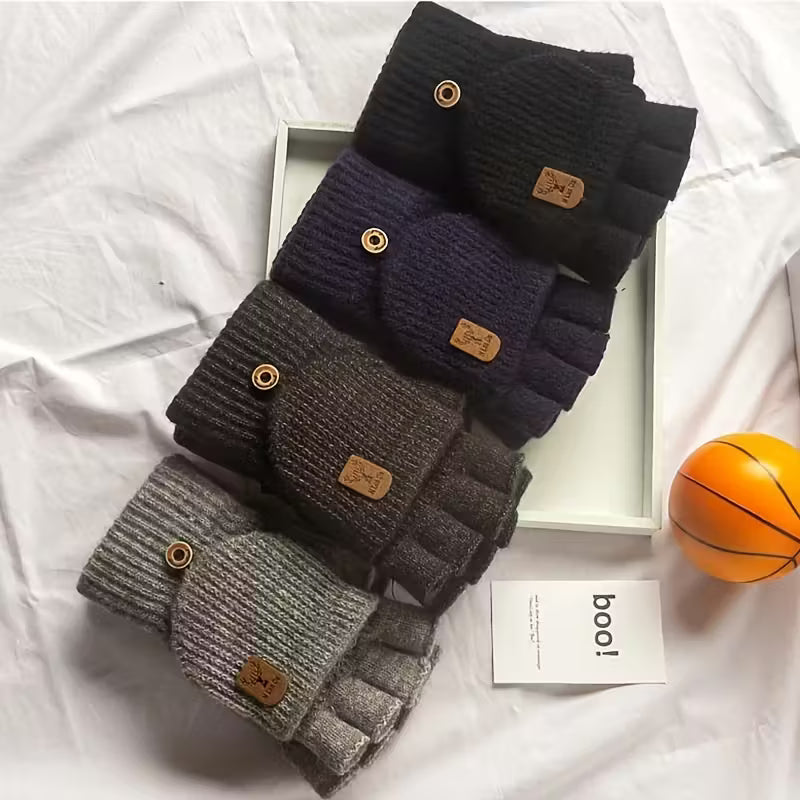 BowLift | Men's WinterPro Fingerless Gloves – Thick, Warm and Comfortable