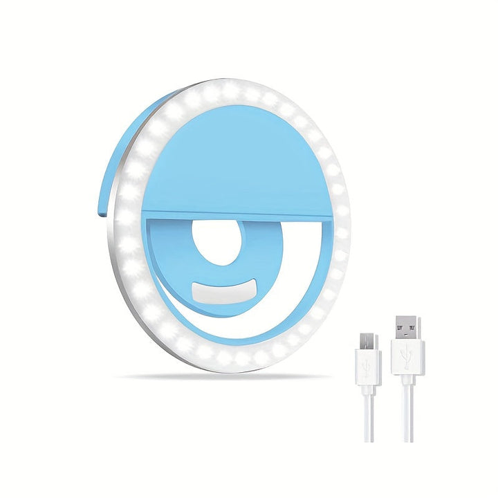 BowLift | LED Selfie Ring Light with Rechargeable Battery - Perfect Circle Lighting for Makeup and Photography, Compatible with Phones and Computers