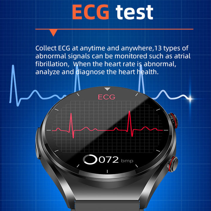 BowLift | One-Click Blood Sugar|Blood Glucose Blood Pressure ECG|ECG HRV Heart Rate Monitor Health Smart Watch