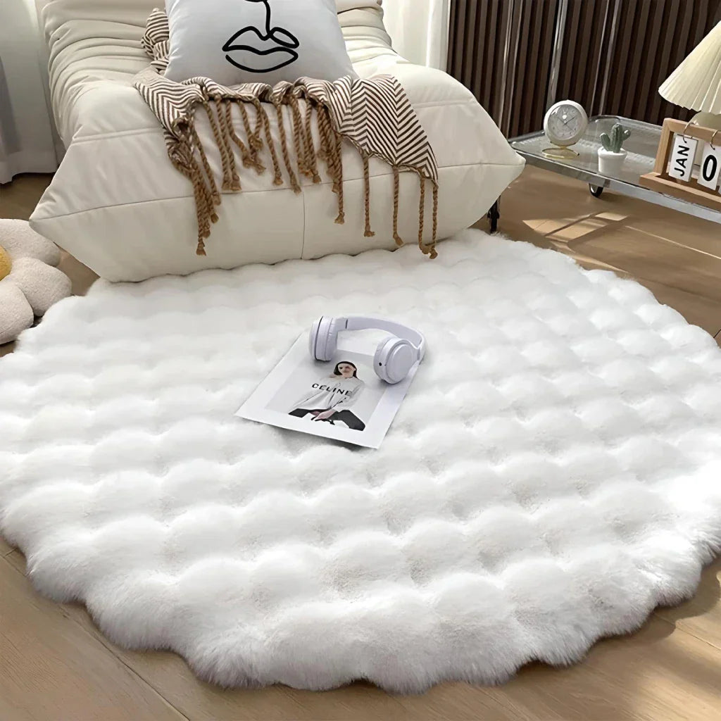 BowLift | Nordic Round Plush Floor Mat