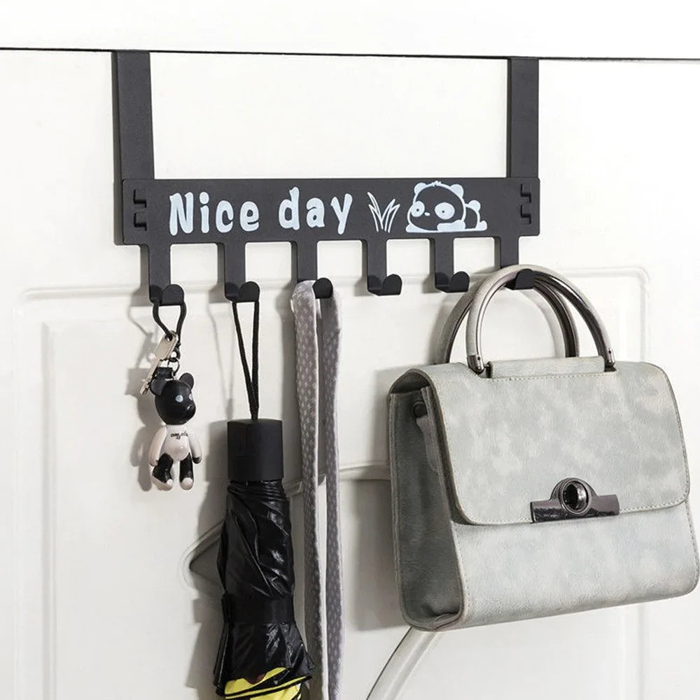 6 Hooks Nice Day Metal Hooks Door Hanger Bowlift