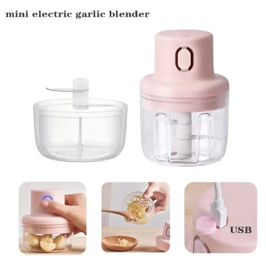 Wireless Mini Electric Garlic Food Chopper LARGE Bowlift