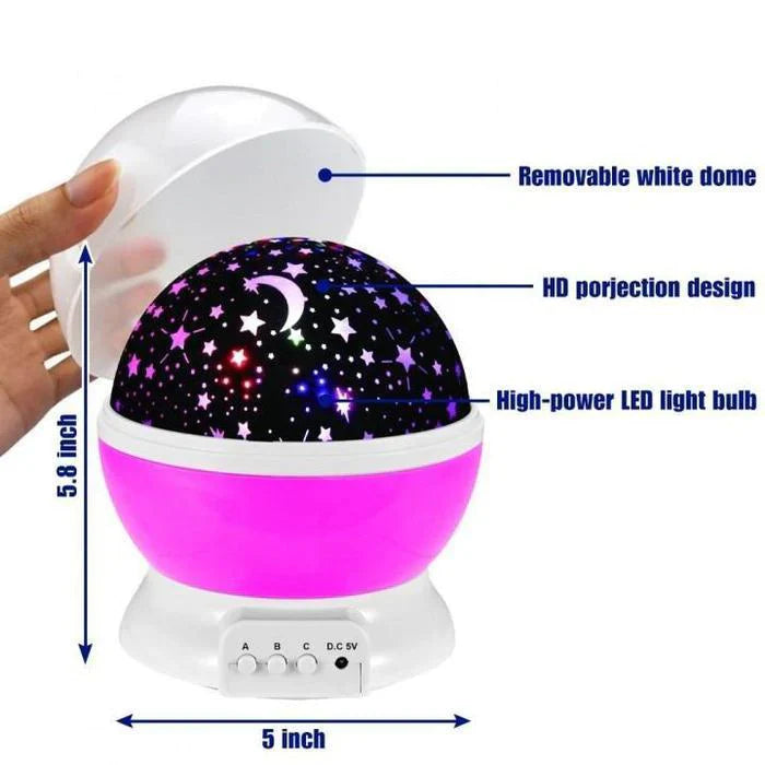 Projector Night Lamp Rotating Stars Bowlift