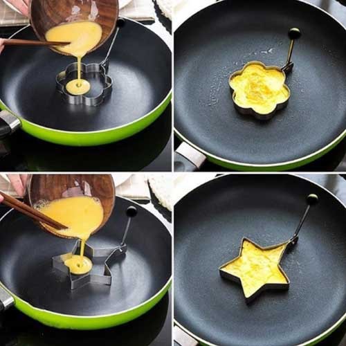 Egg Molds Stainless Steel 4 Pcs Set For Kitchen Bowlift