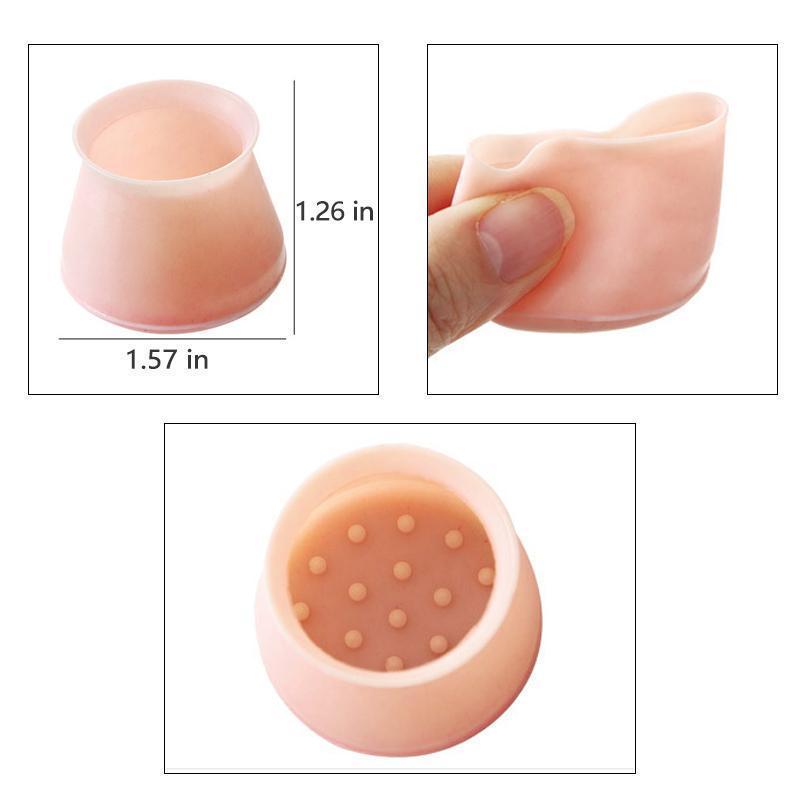 Upgraded Furniture Silicone Protection Covers Chair Leg Covers with Felt | Bowlift