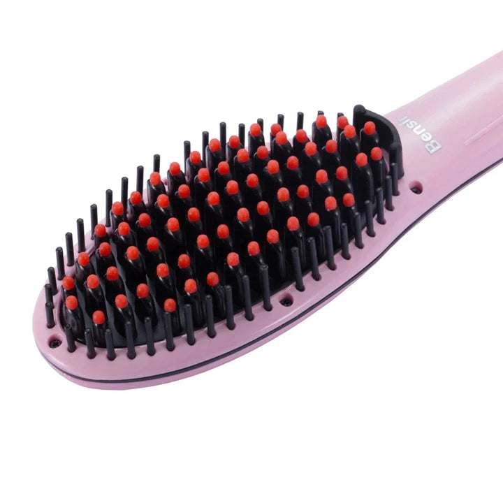 Temperature Display Hair Straightener Brush Bowlift