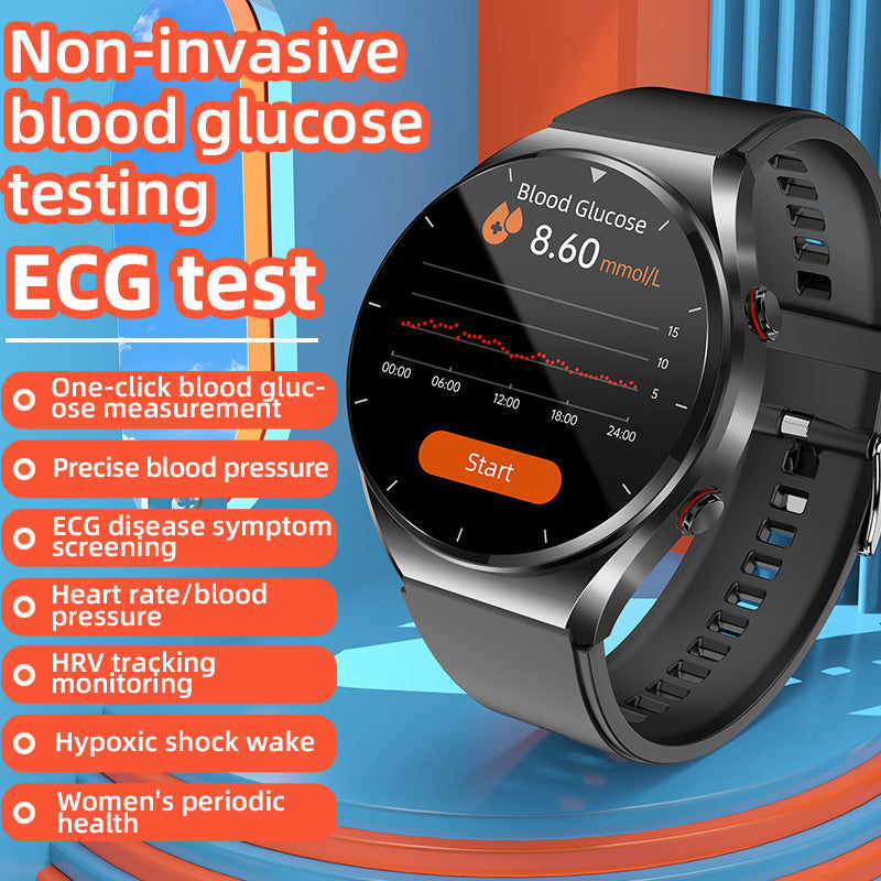 BowLift | One-Click Blood Sugar|Blood Glucose Blood Pressure ECG|ECG HRV Heart Rate Monitor Health Smart Watch
