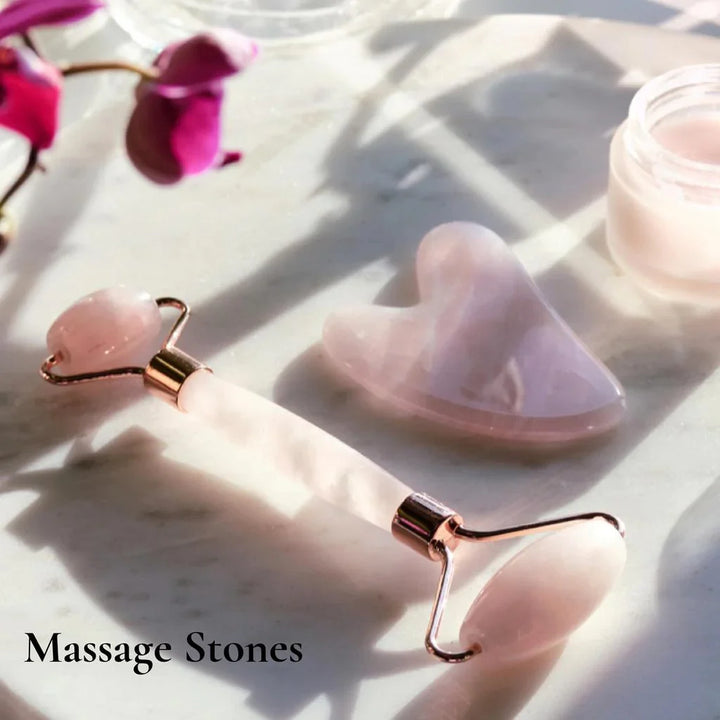 Jade Roller & Gua Sha, Face Roller, Facial Beauty Roller Skin Care Tools, Bowlift