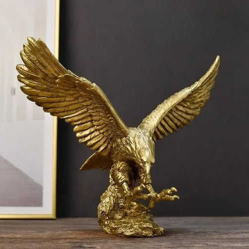 BowLift | Golden Eagle Statue – Luxury Decor