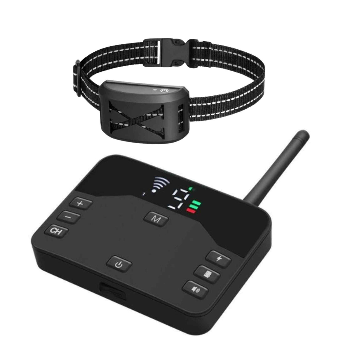 BowLift | 2-in-1 Wireless Pet Training Collars and Dog Fence Sound Check Electric and Vibrating Shock Dog Collar Fence From 65 to 1640 Feet