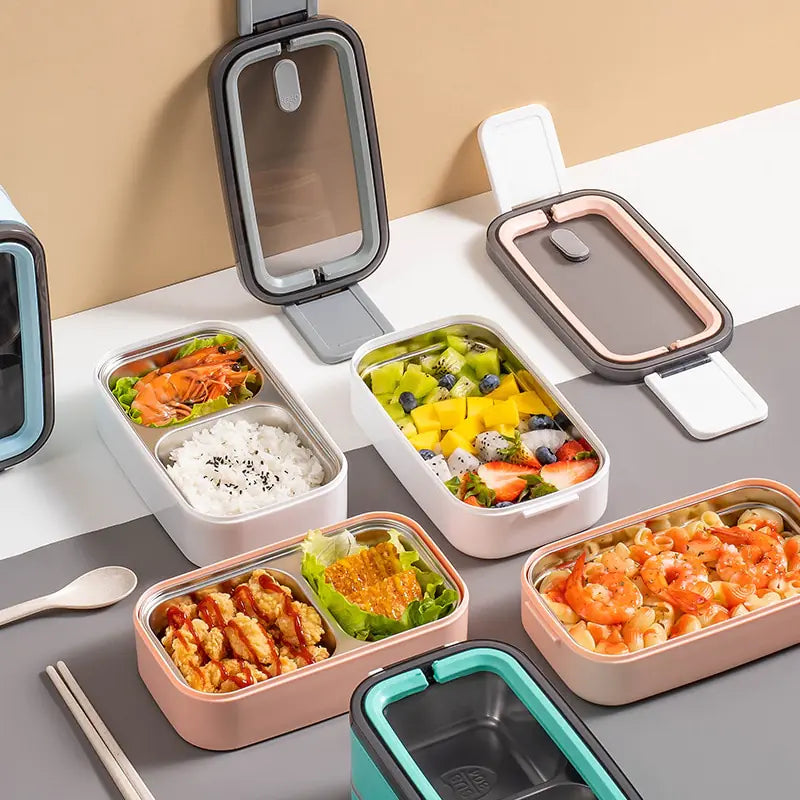 BowLift | 2-Tier Stainless Steel Bento Lunchbox - MealMate