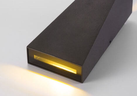 Simple Trapezoidal Outdoor Waterproof LED 2-Light Wall Sconce Lamp | Bowlift