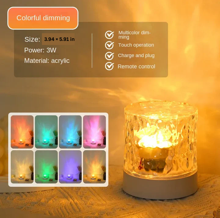 BowLift | Crystal Ripple Projector Night Light