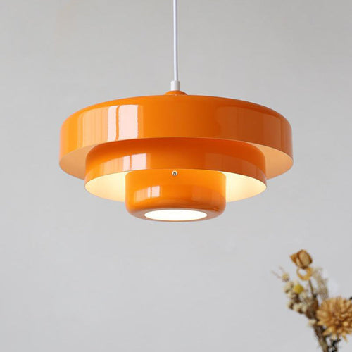 BowLift | Multi-layer pendant light green 21 cm metal