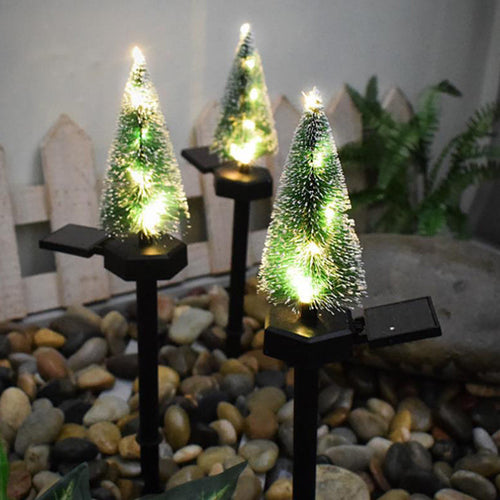 Modern Solar Christmas Tree Ground Insert Lawn Decoration Landscape Light | Bowlift