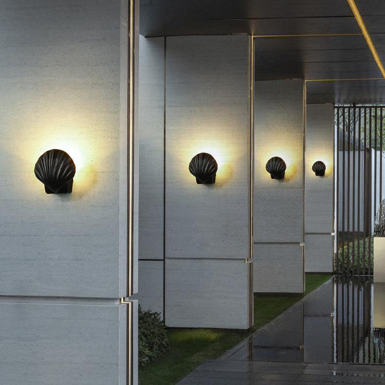 Outdoor Creative Shell Design Aluminum LED Waterproof Wall Sconce Lamp | Bowlift