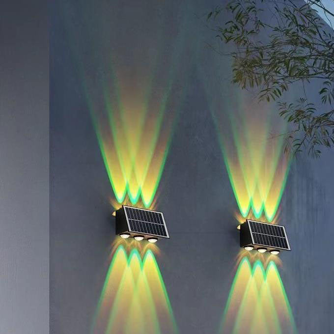 Contemporary Industrial Solar Waterproof ABS Column LED Wall Sconce Lamp For Outdoor Patio | Bowlift