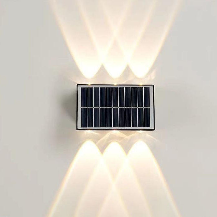 Contemporary Industrial Solar Waterproof ABS Column LED Wall Sconce Lamp For Outdoor Patio | Bowlift