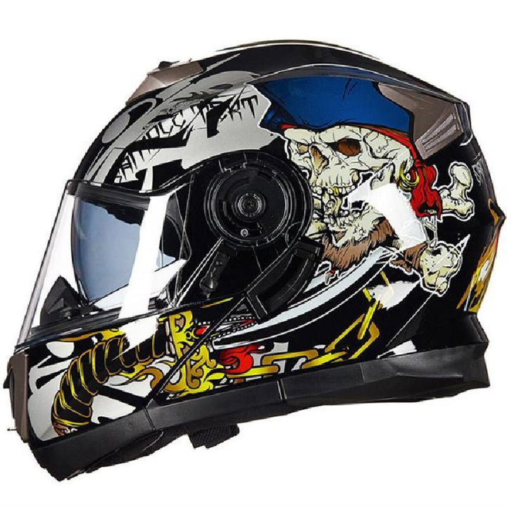 Full-Face Motorcycle Helmet Bowlift