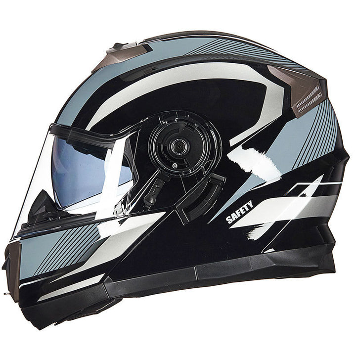 Full-Face Motorcycle Helmet Bowlift