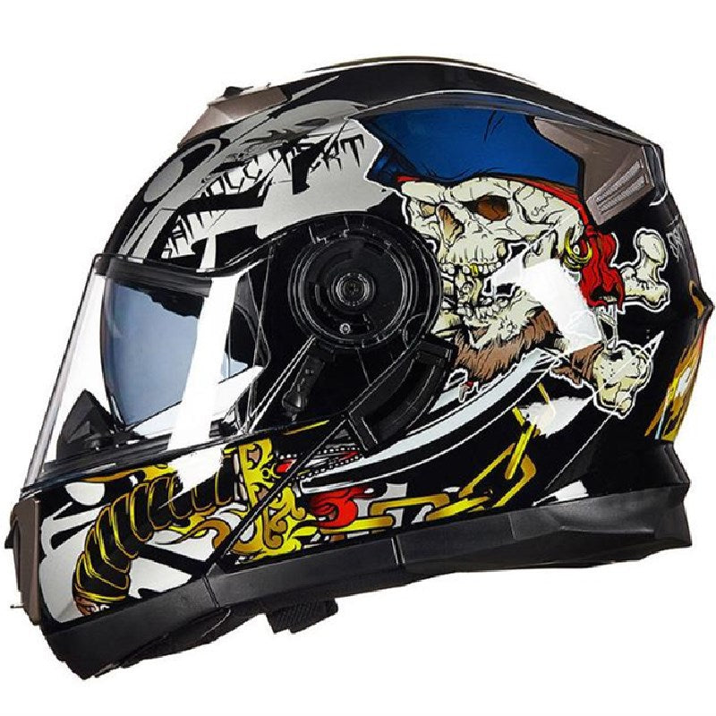 Full-Face Motorcycle Helmet Bowlift