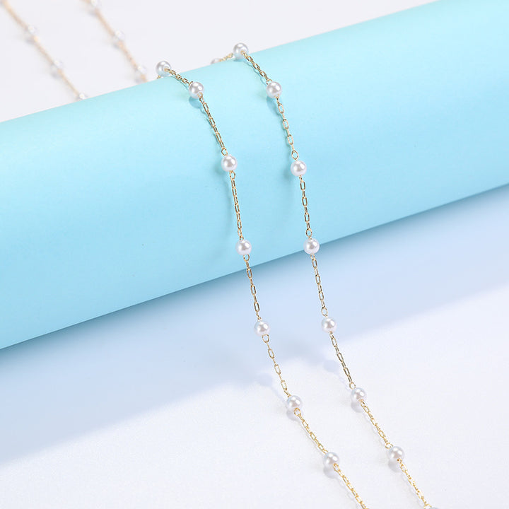 Coastal Shell-Decorated Eyewear Chain Bowlift